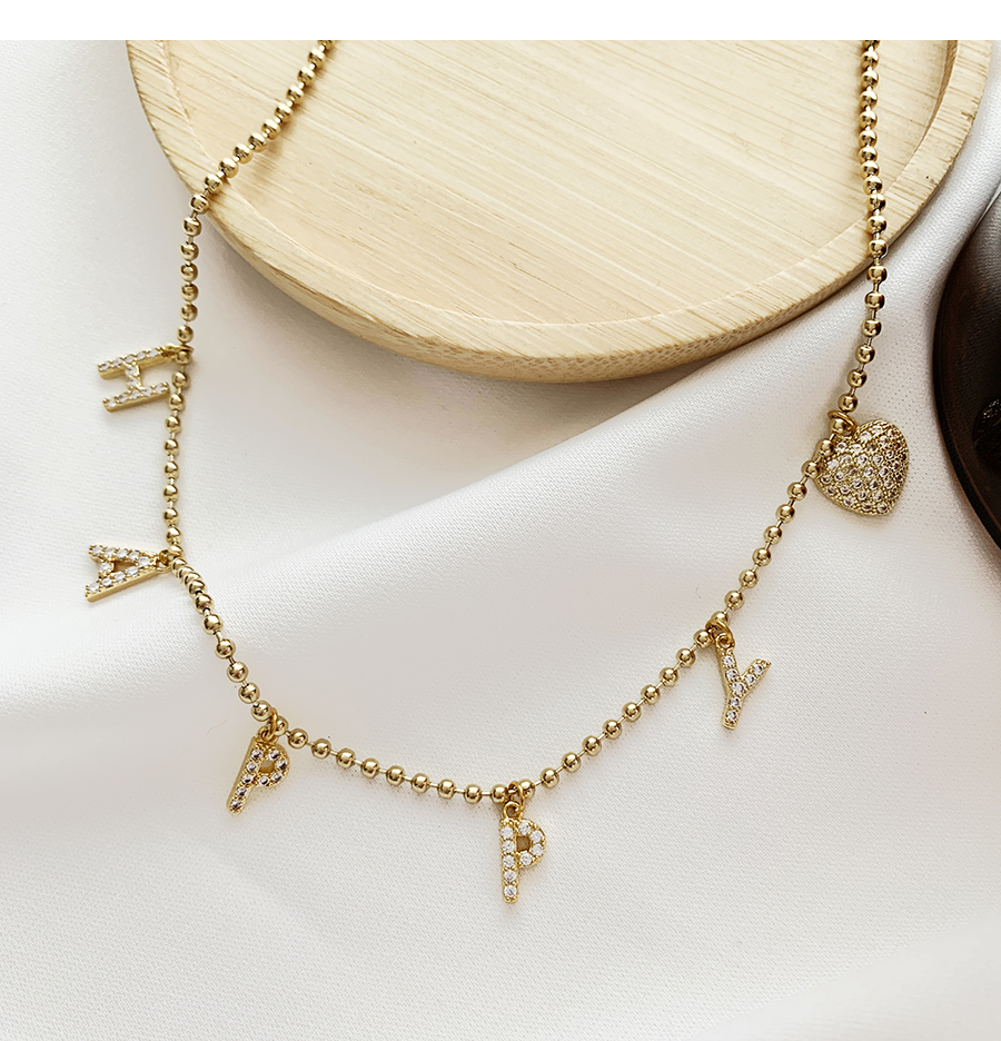 Fashion Gold Color Copper Bead Diy Necklace,Necklaces