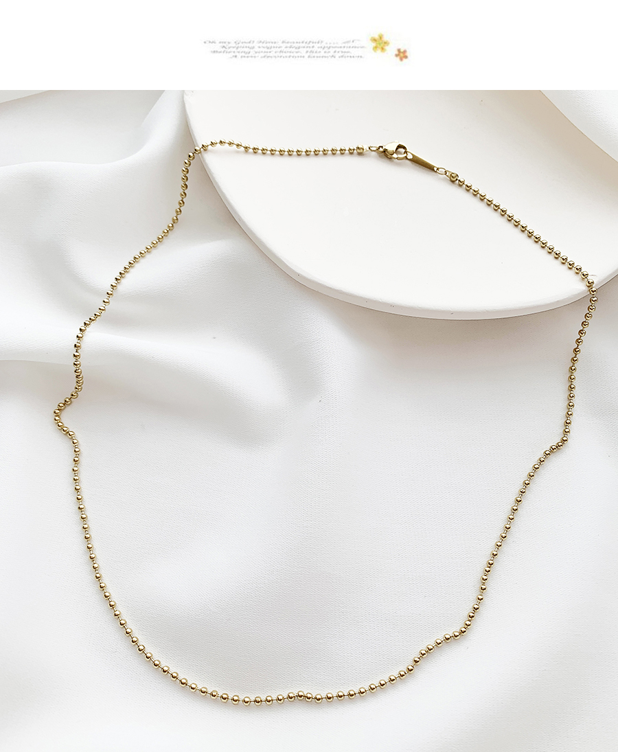 Fashion Gold Color Copper Bead Diy Necklace,Necklaces