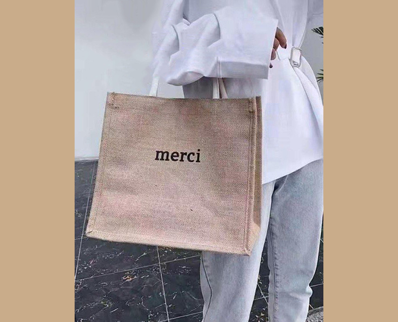 Fashion Camel Linen Letter Handbag,Handbags