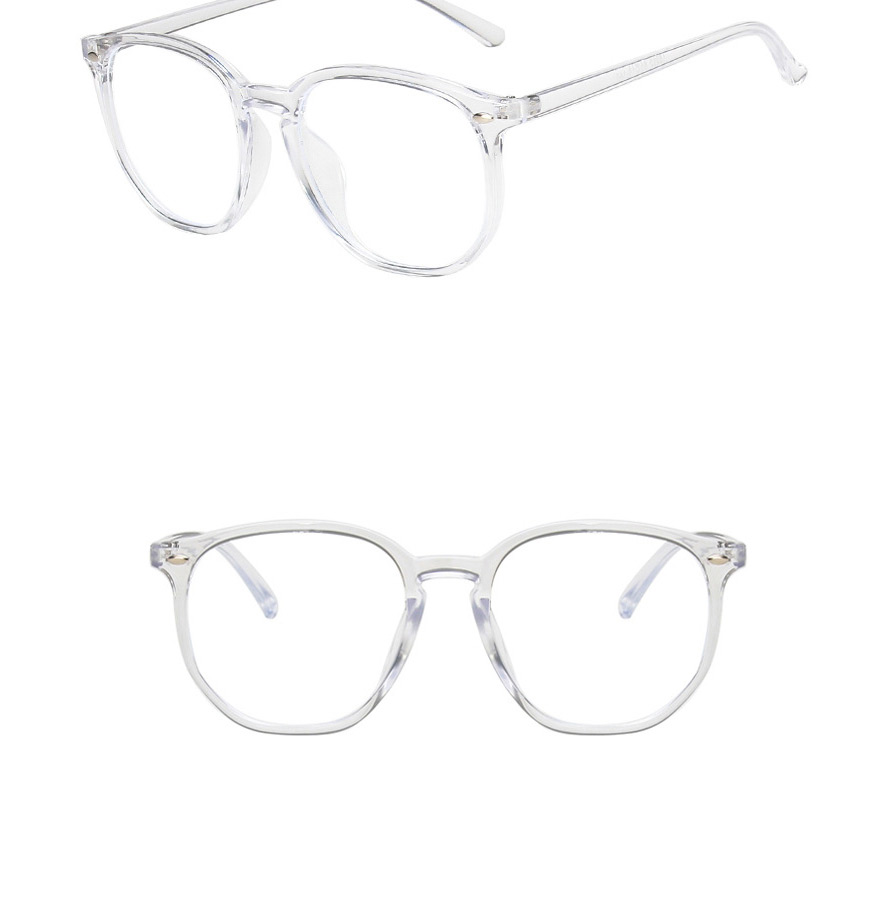 Fashion Transparent White Anti-blue Light Ultra-light Flat Mirror,Fashion Glasses