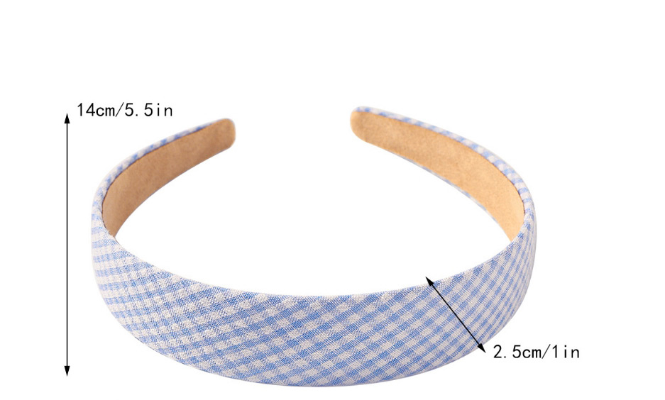 Fashion Pastoral Style Headband-solid Yellow Floral Plaid Solid Color Headband,Head Band