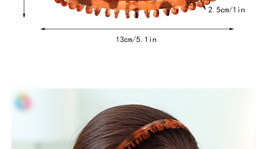 Fashion Frosted Small Waves-orange Wavy Broken Hair Headband,Head Band