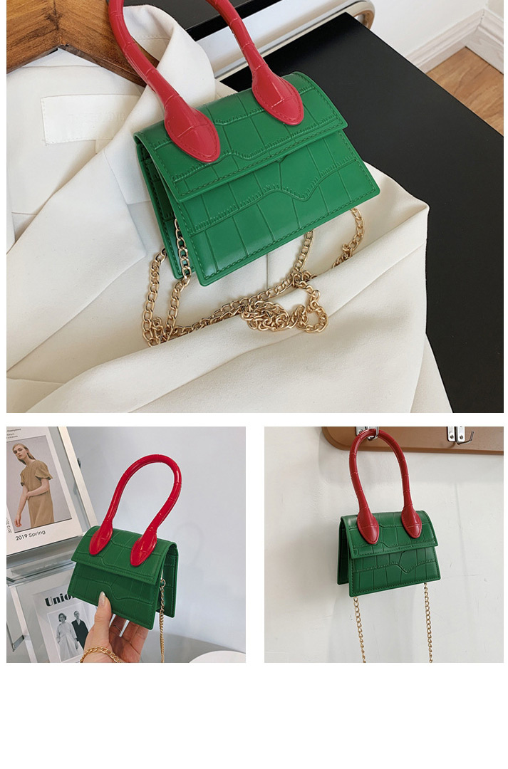 Fashion Green With Red Stone Pattern Children