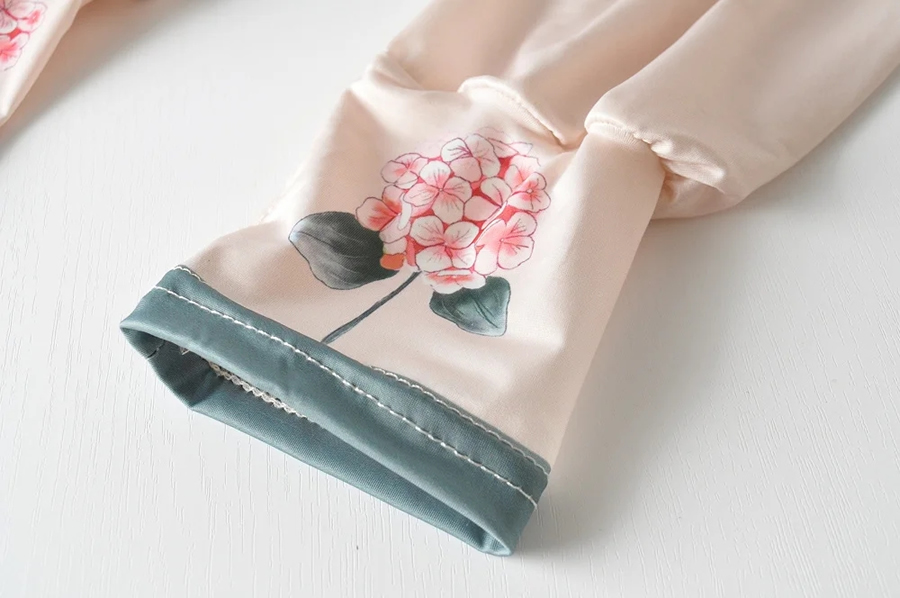Fashion 15#-sweet Little Broken Flowers Large Printed Sun Visor Ice Sleeves,Household goods