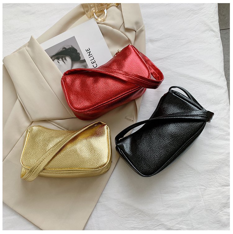 Fashion Silver Color Large Capacity Crescent Shoulder Handbag Under The Arm,Handbags