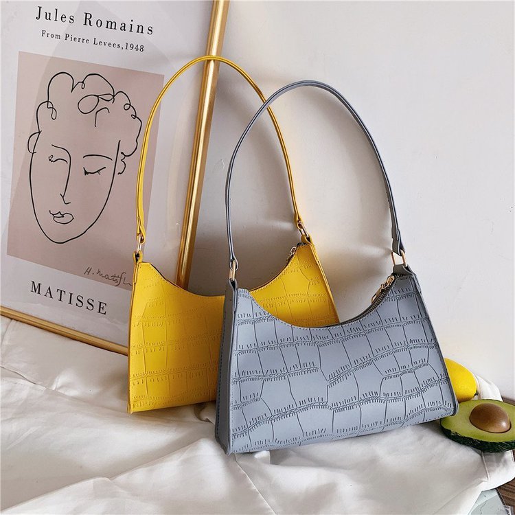 Fashion Blue Stone Pattern Shoulder Bag,Handbags