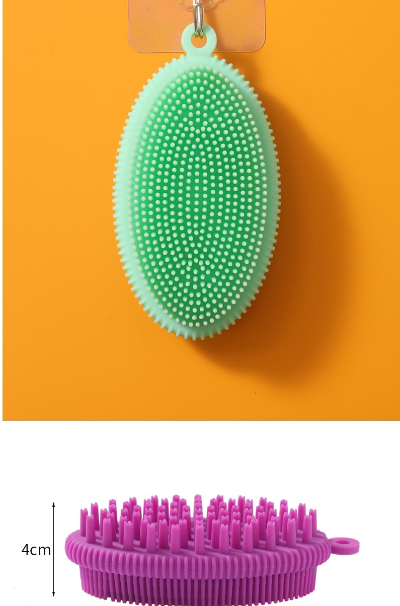 Fashion Green Silicone Double-sided Massage Brush,Massage tools