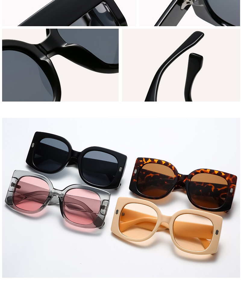 Fashion Ashes Big Frame Square Rice Nail Sunglasses,Women Sunglasses