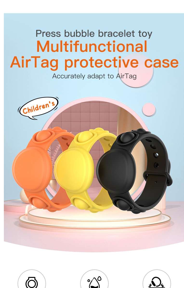Fashion ①bracelet Tracker Cover-purple Apple Protective Case Positioning Tracker Anti-lost Silicone Watch,Household goods