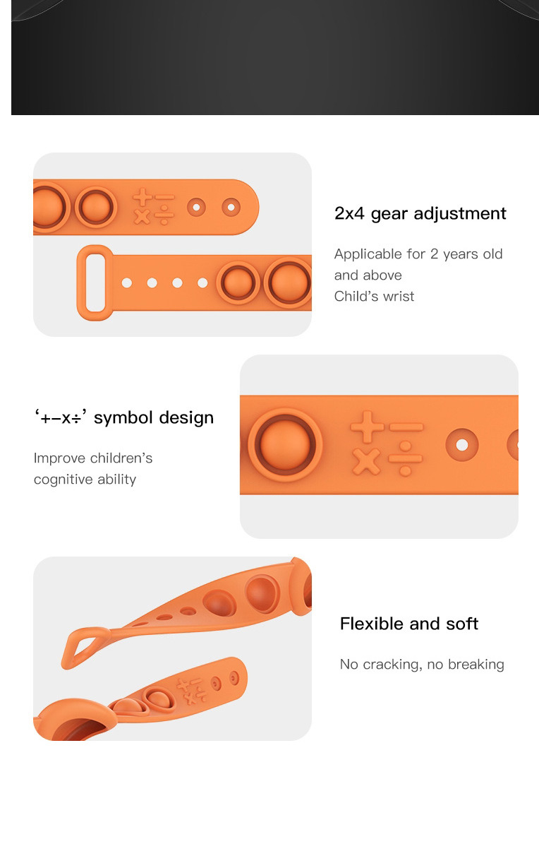 Fashion ①bracelet Tracker Cover-orange Apple Protective Case Positioning Tracker Anti-lost Silicone Watch,Household goods