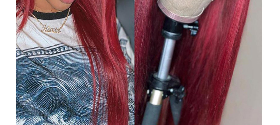 Fashion Black Long Straight Hair Rose Net Fake Headgear,Wigs