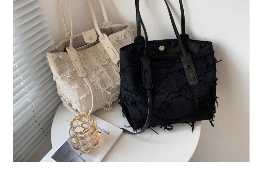 Fashion White Large Capacity Brushed One-shoulder Canvas Handbag,Messenger bags