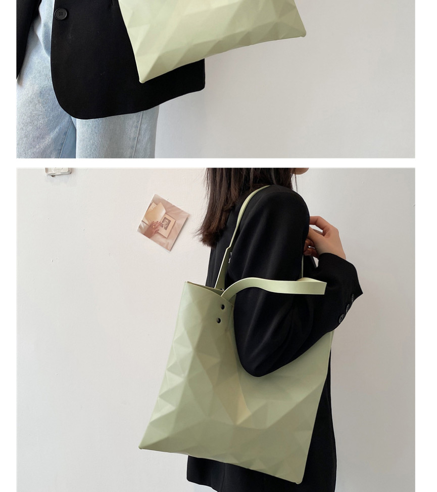 Fashion Mustard Green Large Capacity Irregular Texture Shoulder Bag,Messenger bags
