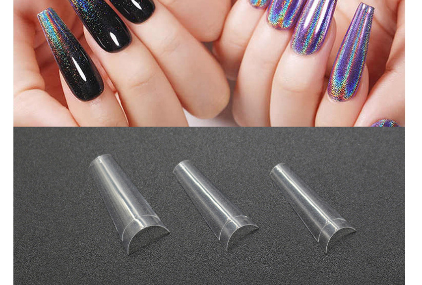 Fashion 500 Pieces In A Bag Transparent 500 Pieces Of Half-stick French False Nails In A Bag,Nails