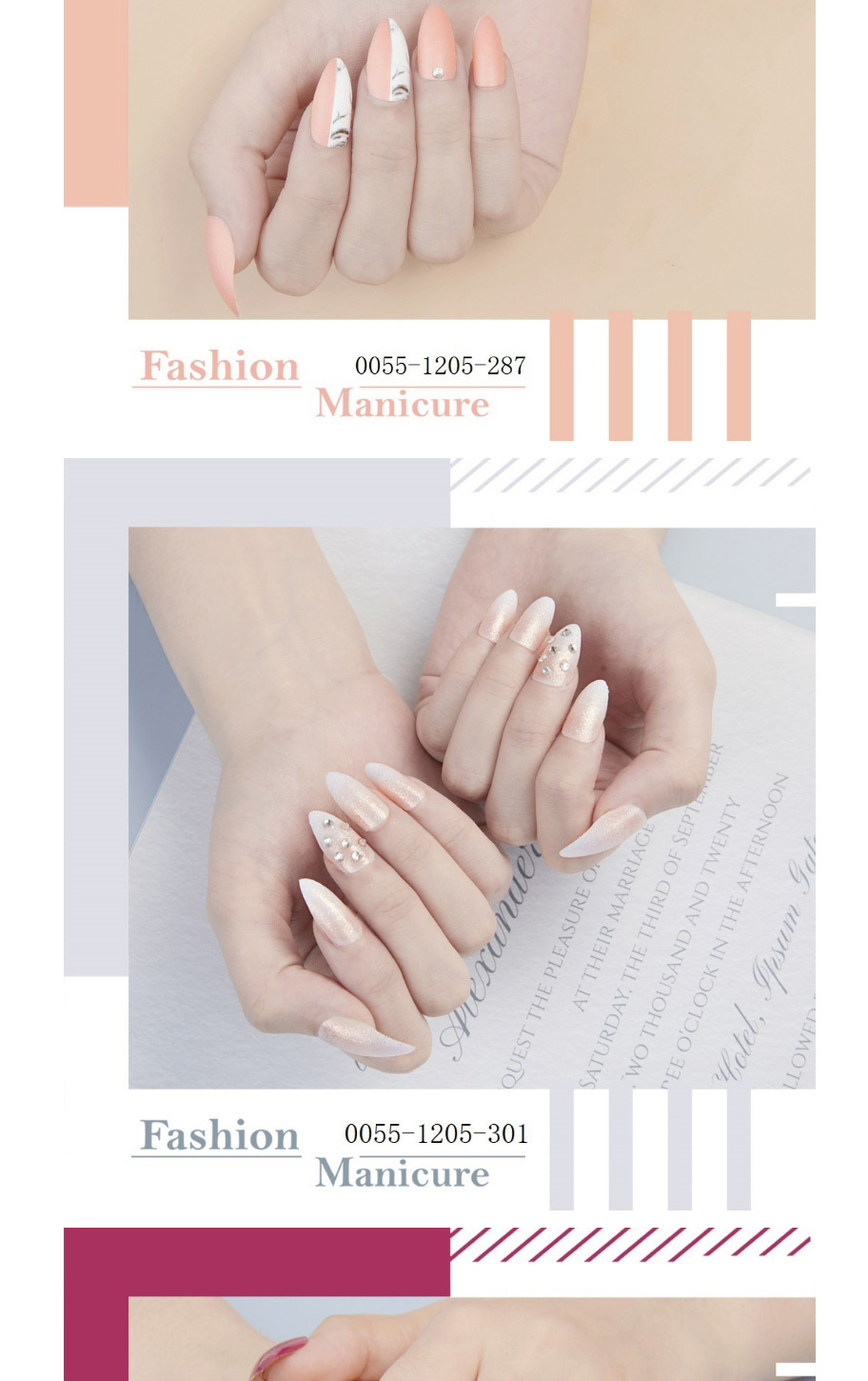 Fashion 13# Nail Finished Fake Nail Patch,Nails