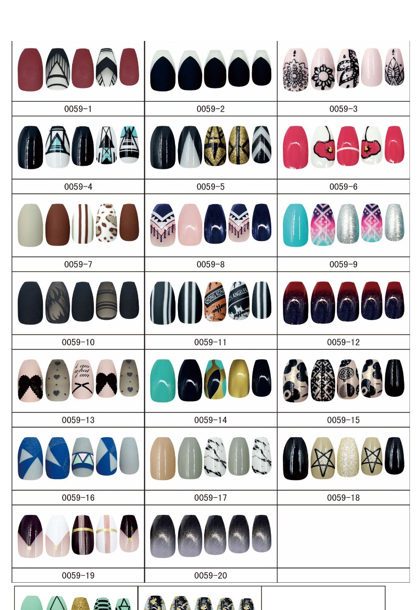 Fashion 8 24 Pieces Of Finished Nail Patches,Nails