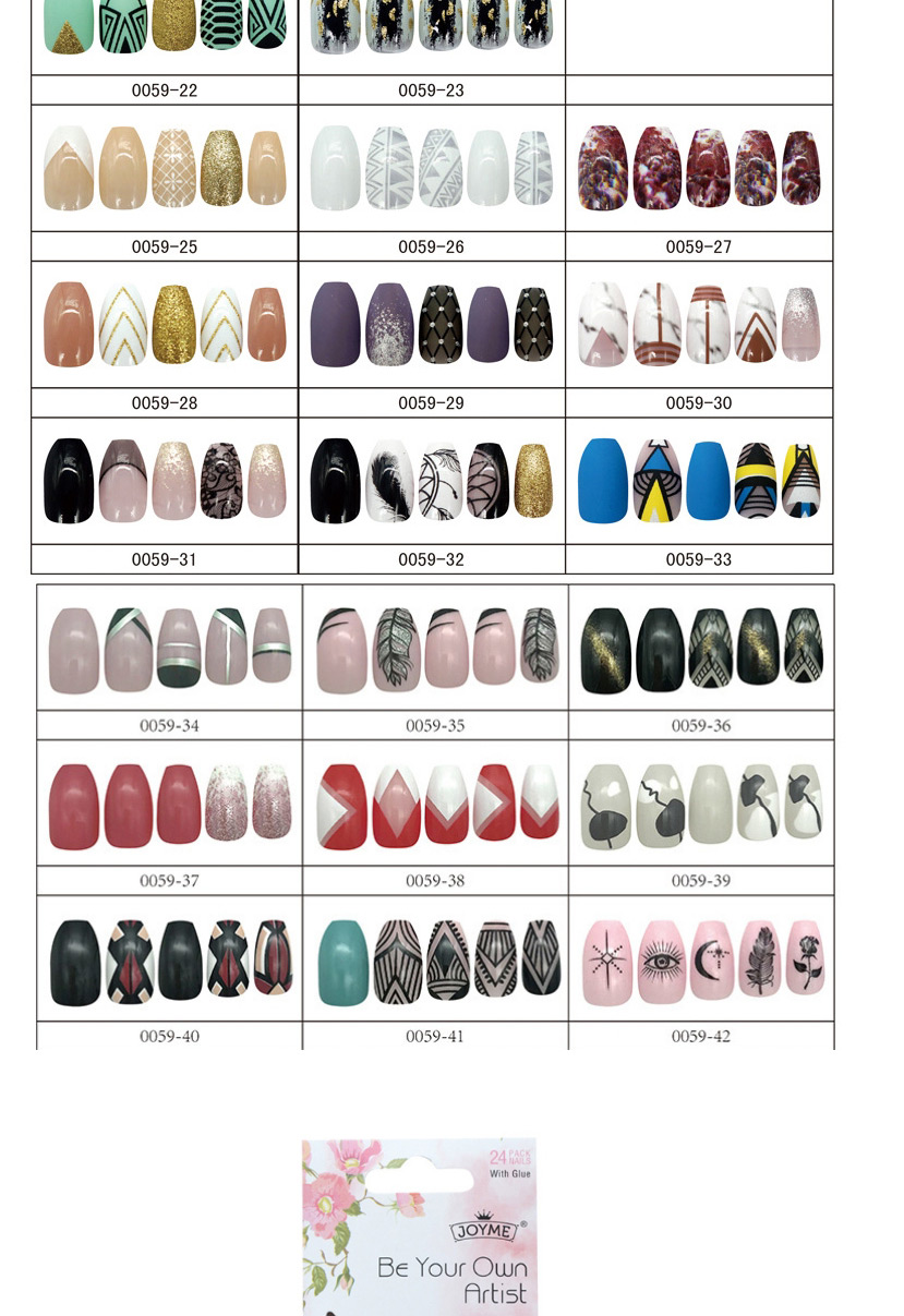 Fashion 18 24 Pieces Of Finished Nail Patches,Nails