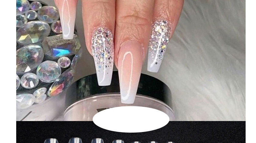 Fashion 500 Pieces Of Transparent Color 500 Bags Of Full-adhesive Curved Nail Nails,Nails