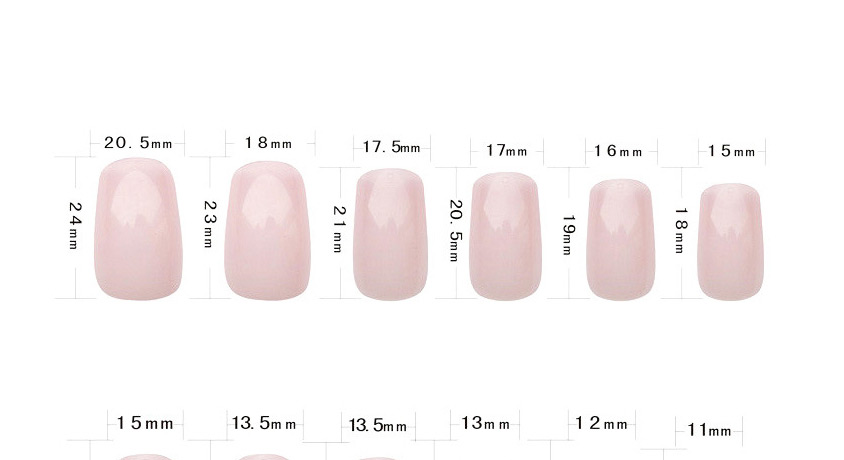 Fashion Transparent Color Finished Nail Art Patches Transparent Color 500 Pieces Packed Fake Nails Solid Color Nail Patches,Nails