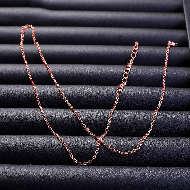Fashion Rose Gold Copper Chain Necklace Jewelry,Necklaces