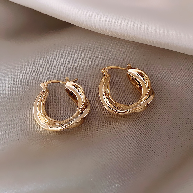 Fashion Gold Color Alloy Round Ear Ring,Hoop Earrings