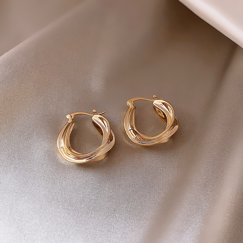 Fashion Gold Color Alloy Round Ear Ring,Hoop Earrings