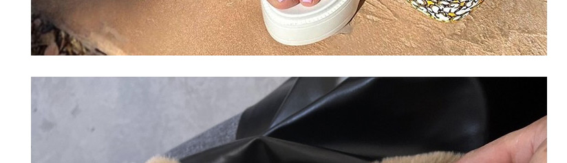 Fashion Light Brown Studded Open Toe Velcro Platform Sandals,Slippers