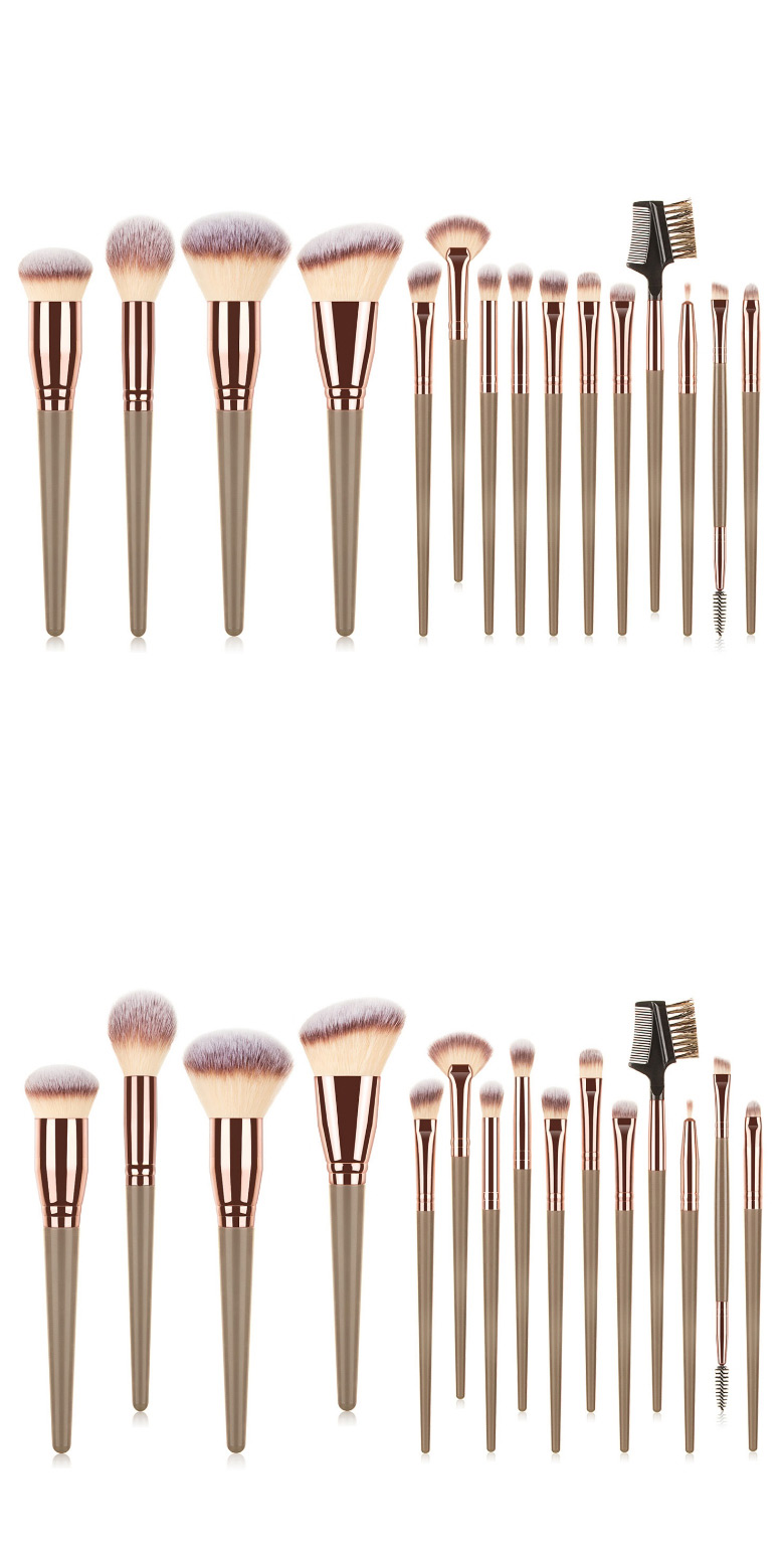 Fashion 15pcs-big Mac-pen Gold+gray Pack 15 Beauty Makeup Brush Set With Storage Bag,Beauty tools