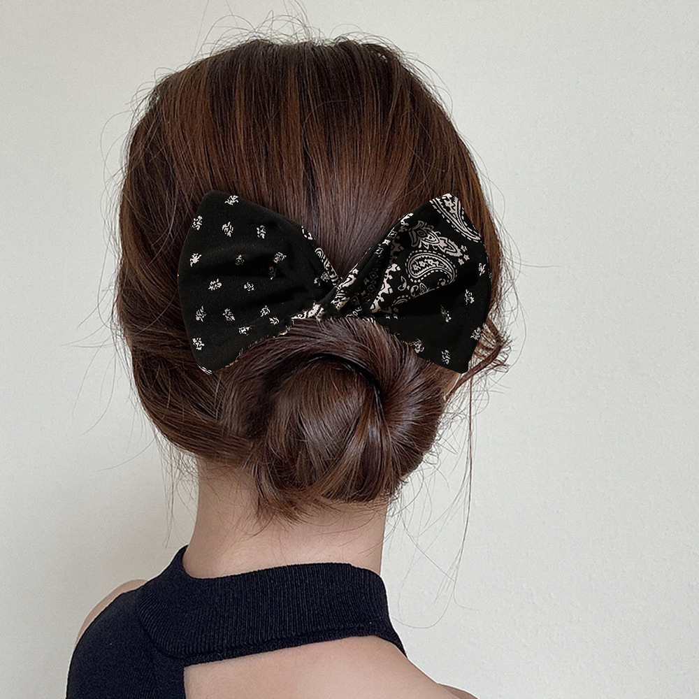 Fashion Cherry White Powder Printed Leopard Twisting Hair Iron,Hair Ribbons