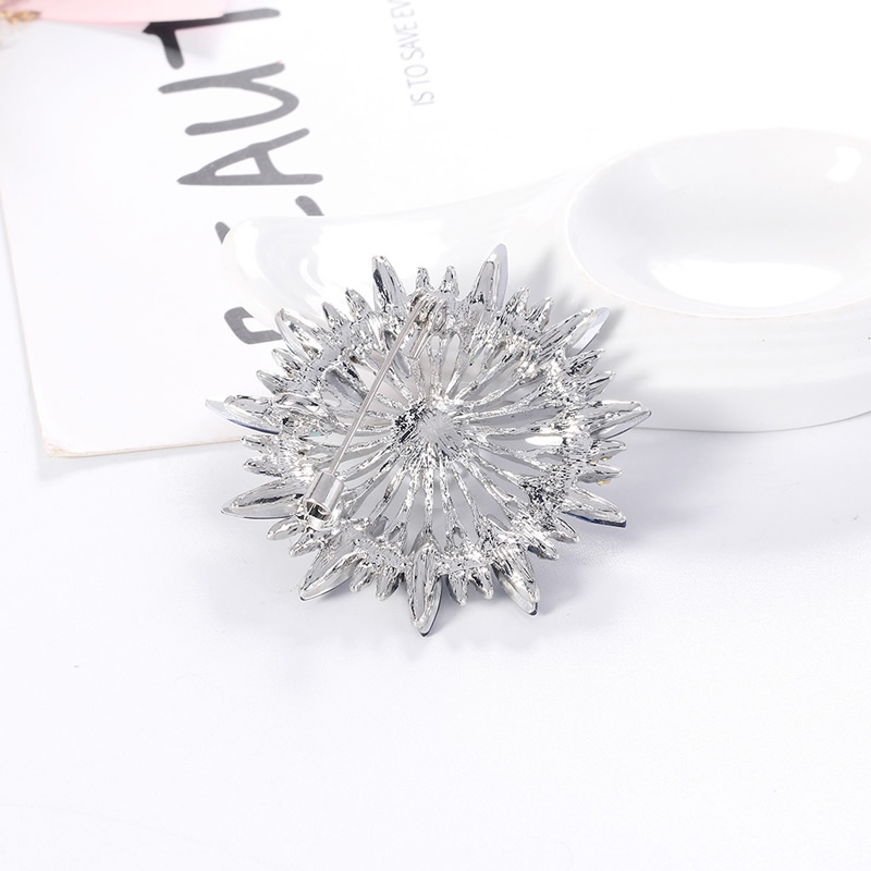 Fashion Al774-a Alloy Diamond Pearl Flower Brooch,Korean Brooches
