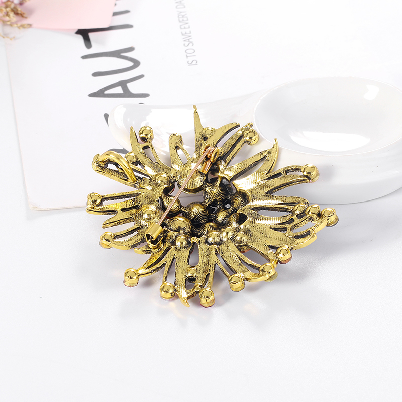 Fashion Al781-a Alloy Diamond Flower Brooch,Korean Brooches