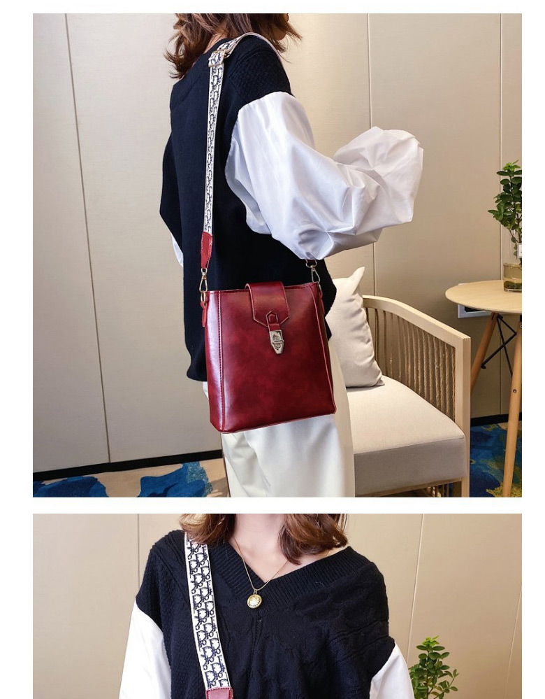Fashion Light Brown Broadband Lock Square Shoulder Bag,Messenger bags