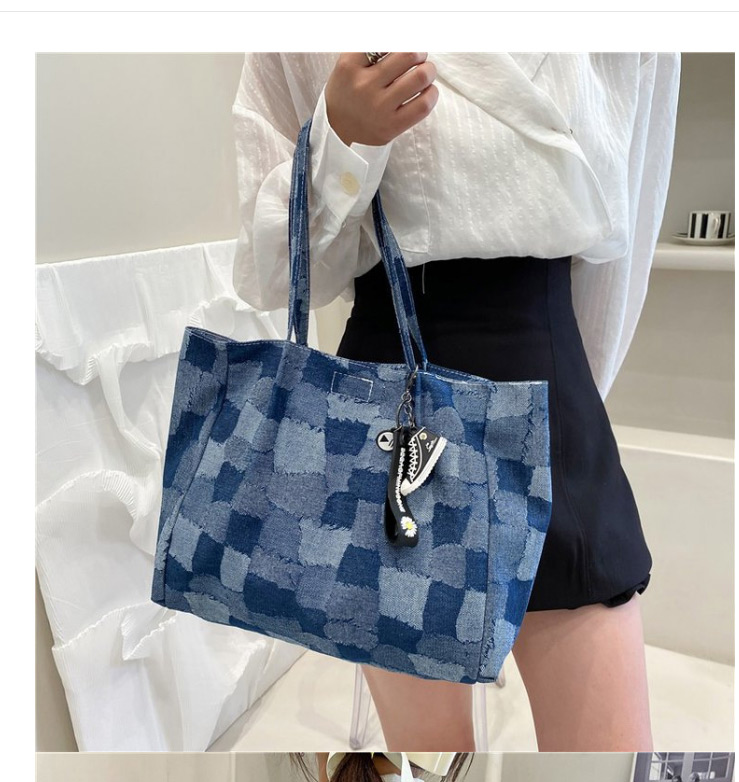 Fashion Black Stitching Check Handbag,Messenger bags