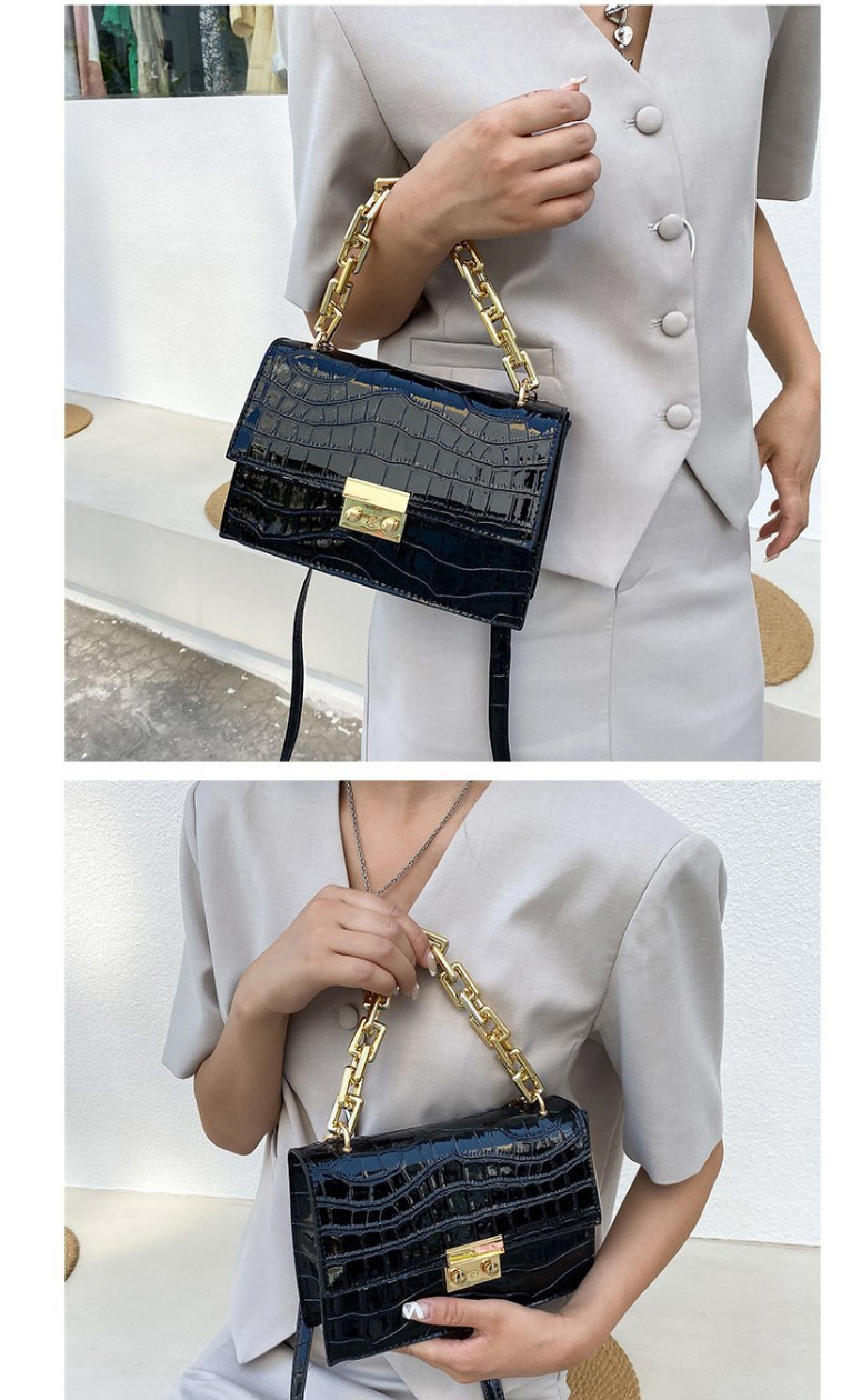 Fashion Black Square Chain Shoulder Messenger Bag,Shoulder bags