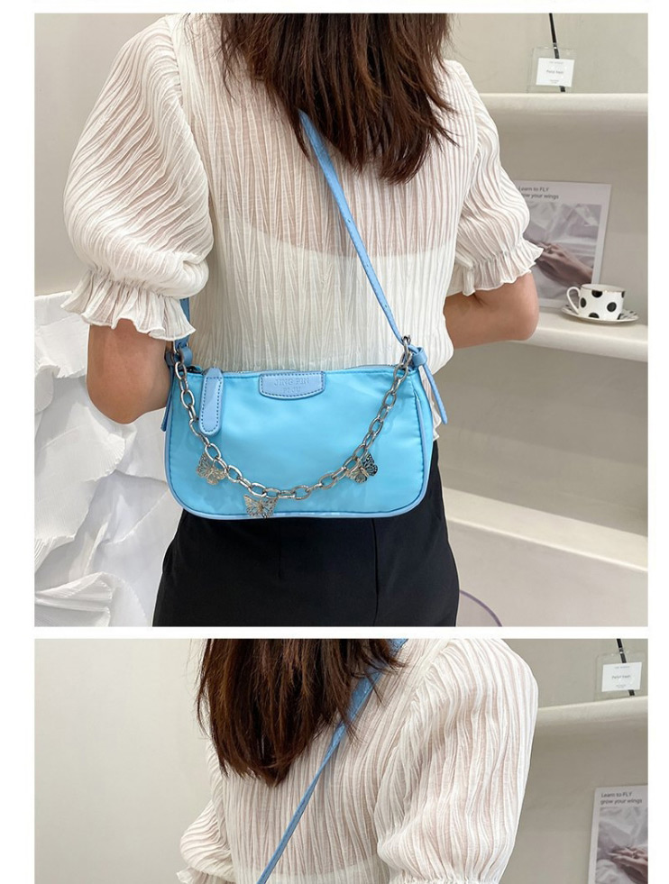 Fashion White Butterfly Chain Crossbody Shoulder Bag,Messenger bags