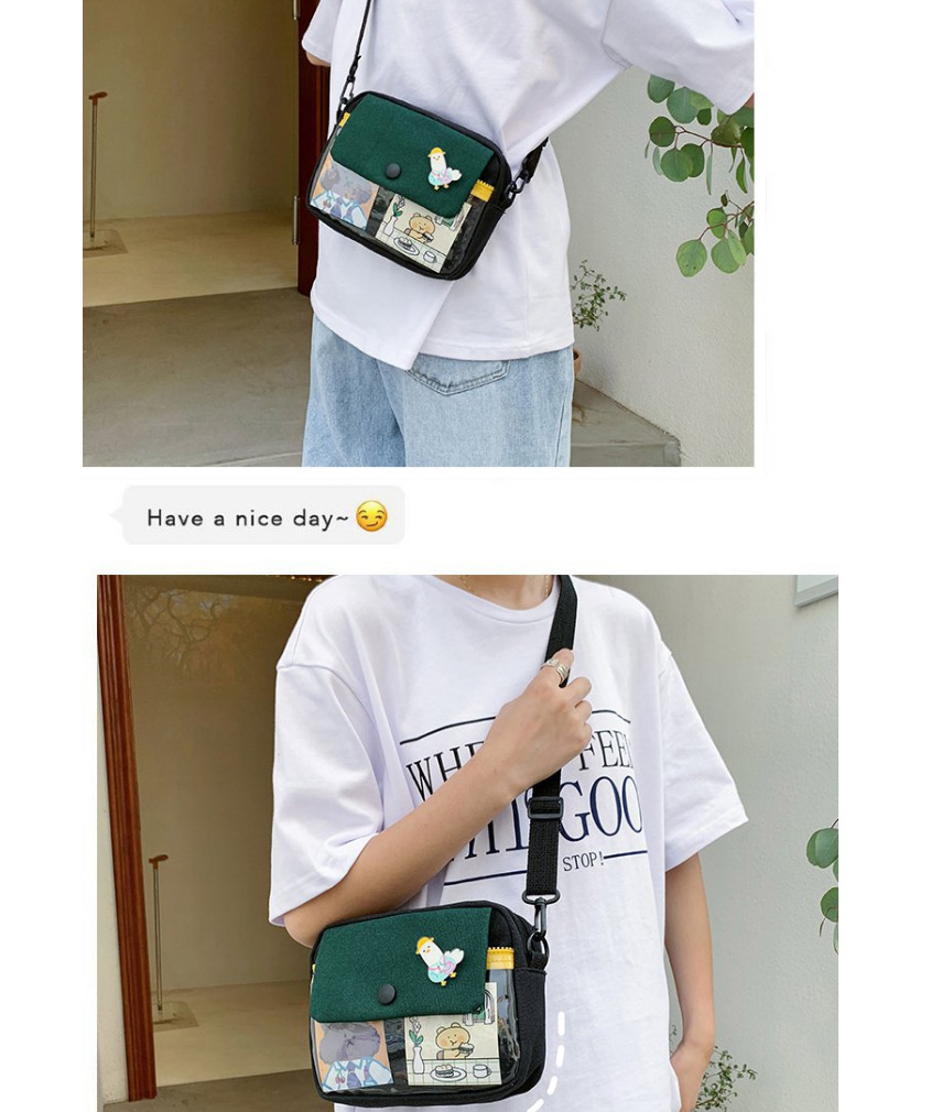 Fashion Green Bear Crossbody Shoulder Bag,Shoulder bags