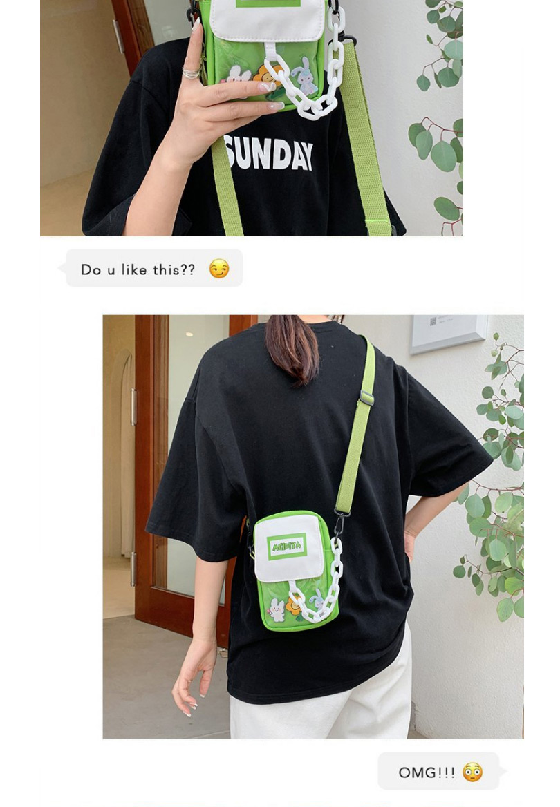 Fashion Yellow Cartoon Animal Hit Color Chain Messenger Bag,Shoulder bags