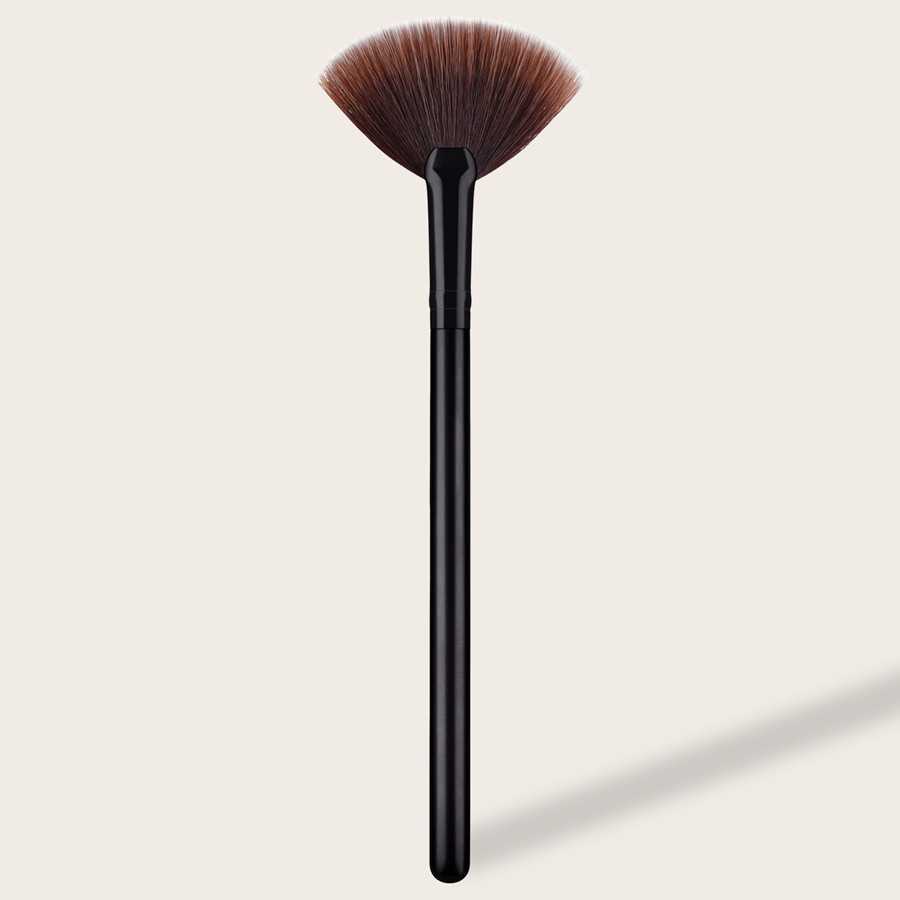 Fashion Single-black-sector Single-black-fan-shaped Blush Brush,Beauty tools