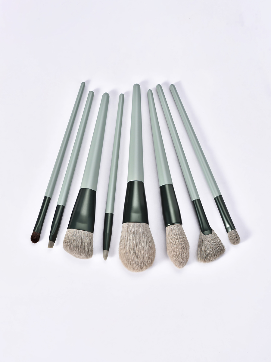 Fashion 8 Sticks-horsehair-green 8pcs-horsehair-green-beauty Set,Beauty tools