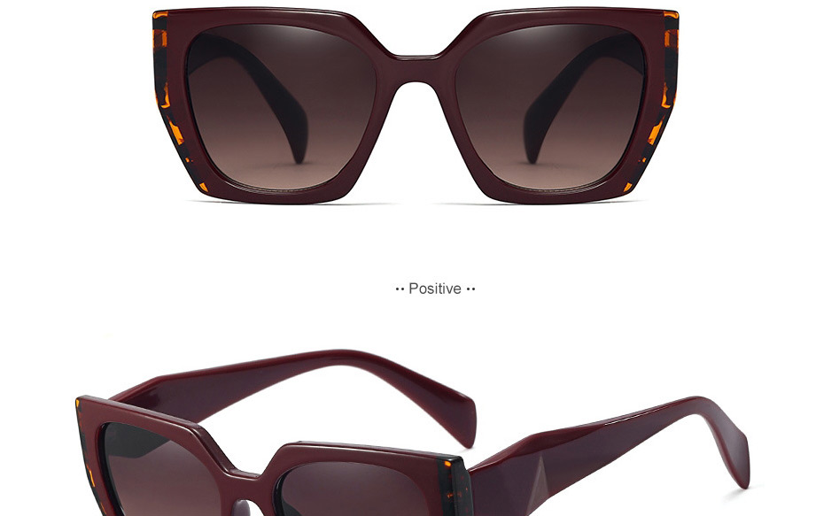 Fashion Bright Black/white/gradient Gray Trimmed Square Frame Sunglasses,Women Sunglasses