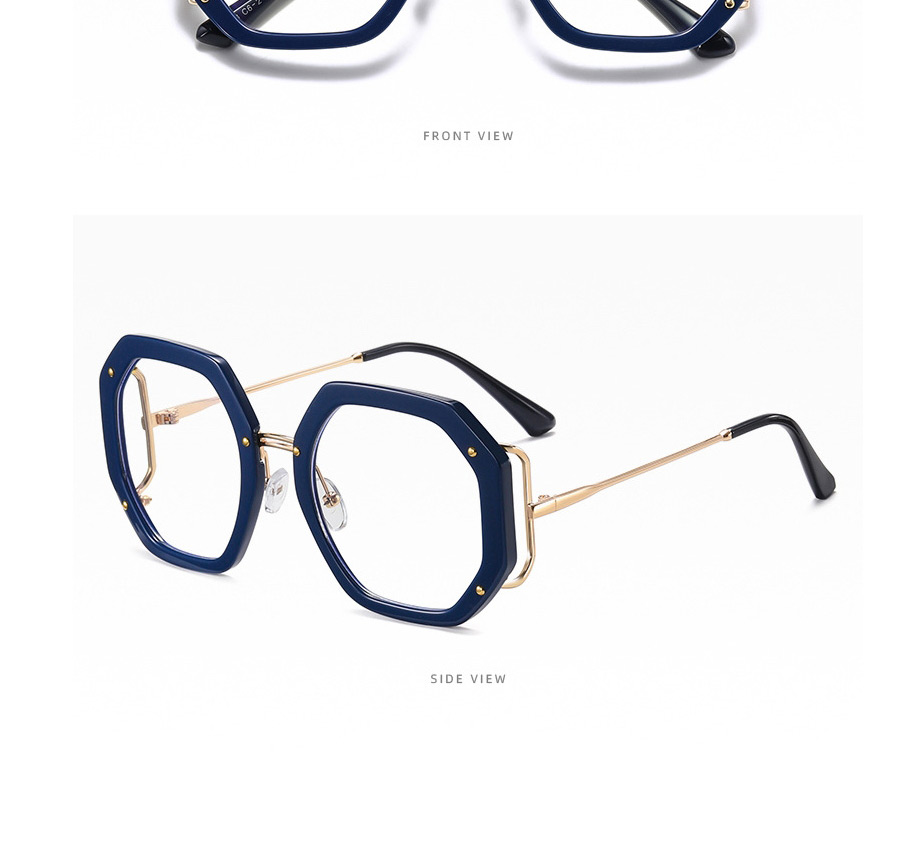 Fashion Blue Square Frame Glasses,Fashion Glasses