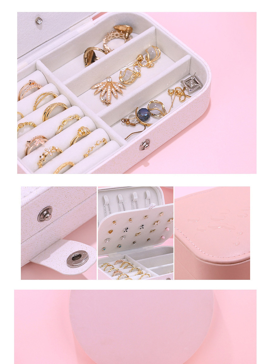Fashion Color Matching Navy Earrings Necklace Storage Box Small,Jewelry Findings & Components