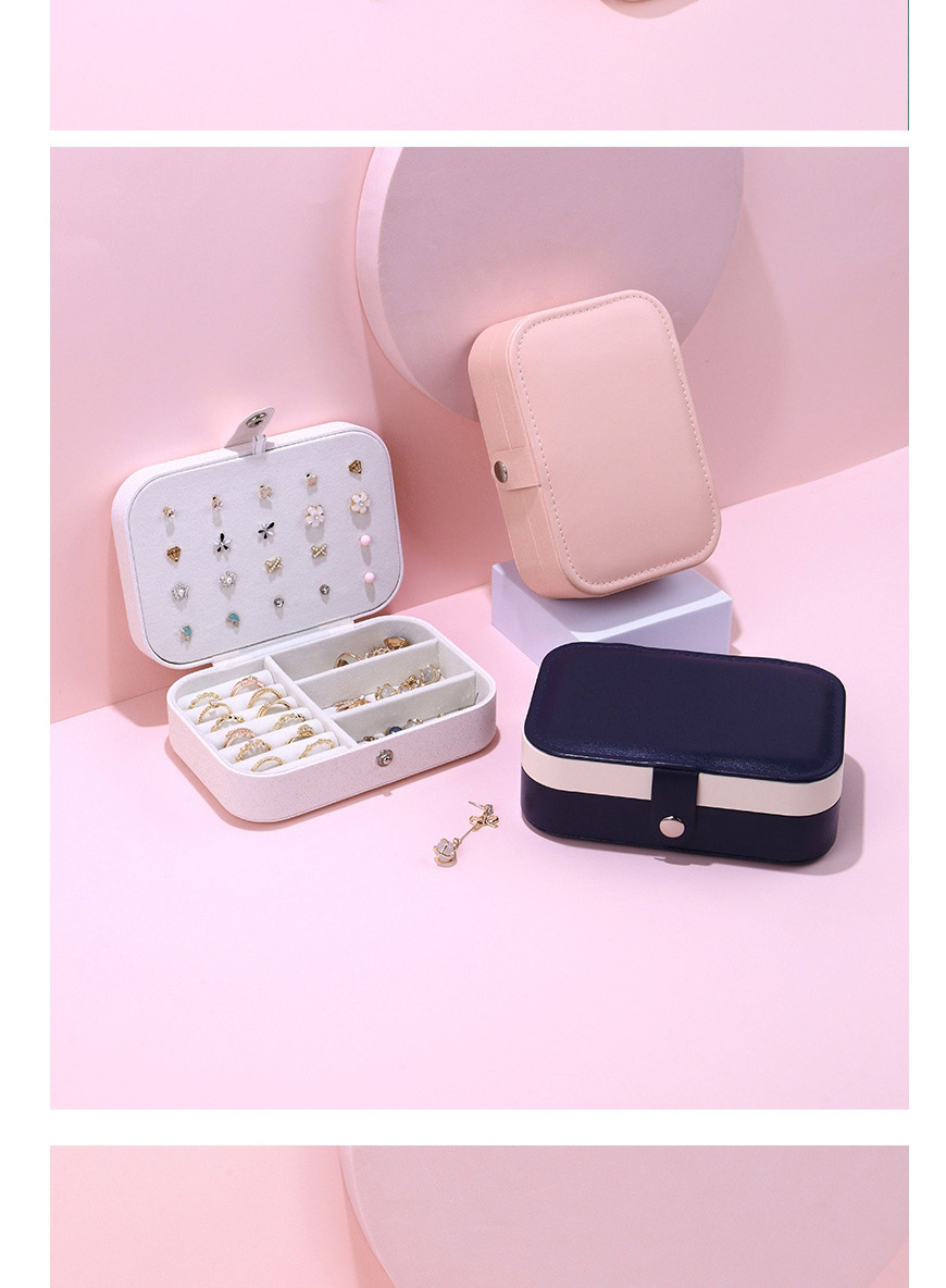 Fashion Flashing White Earrings Necklace Storage Box Small,Jewelry Packaging & Displays
