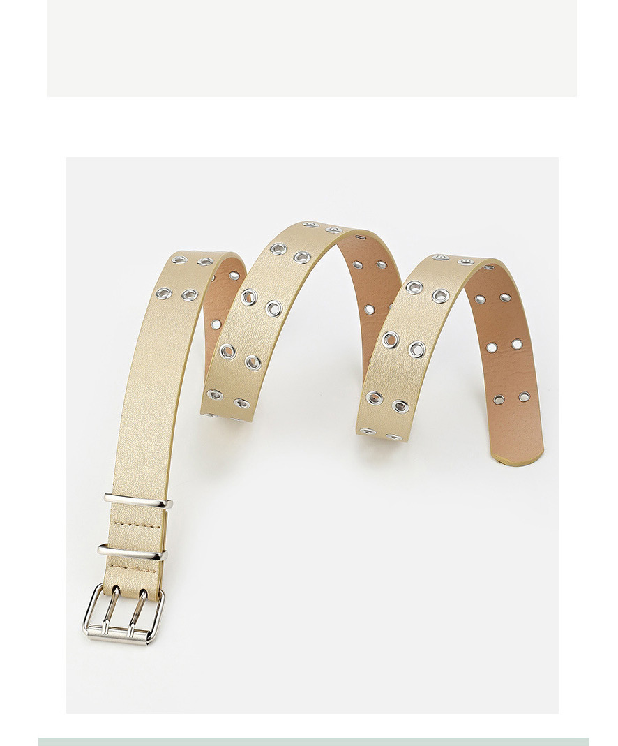 Fashion Khaki Double Breasted Hollow Belt,Wide belts