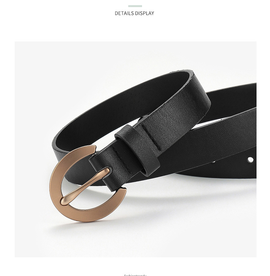 Fashion Brown C-shaped Buckle Belt,Wide belts