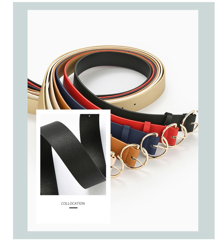 Fashion Navy Japanese Buckle Toothpick Pattern Belt,Wide belts