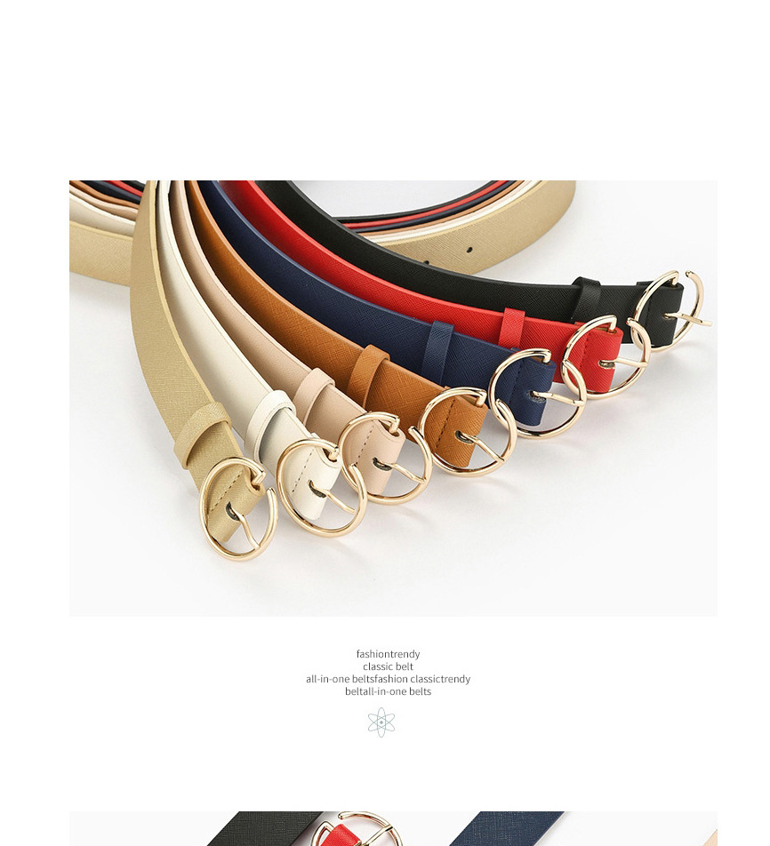 Fashion Navy Japanese Buckle Toothpick Pattern Belt,Wide belts