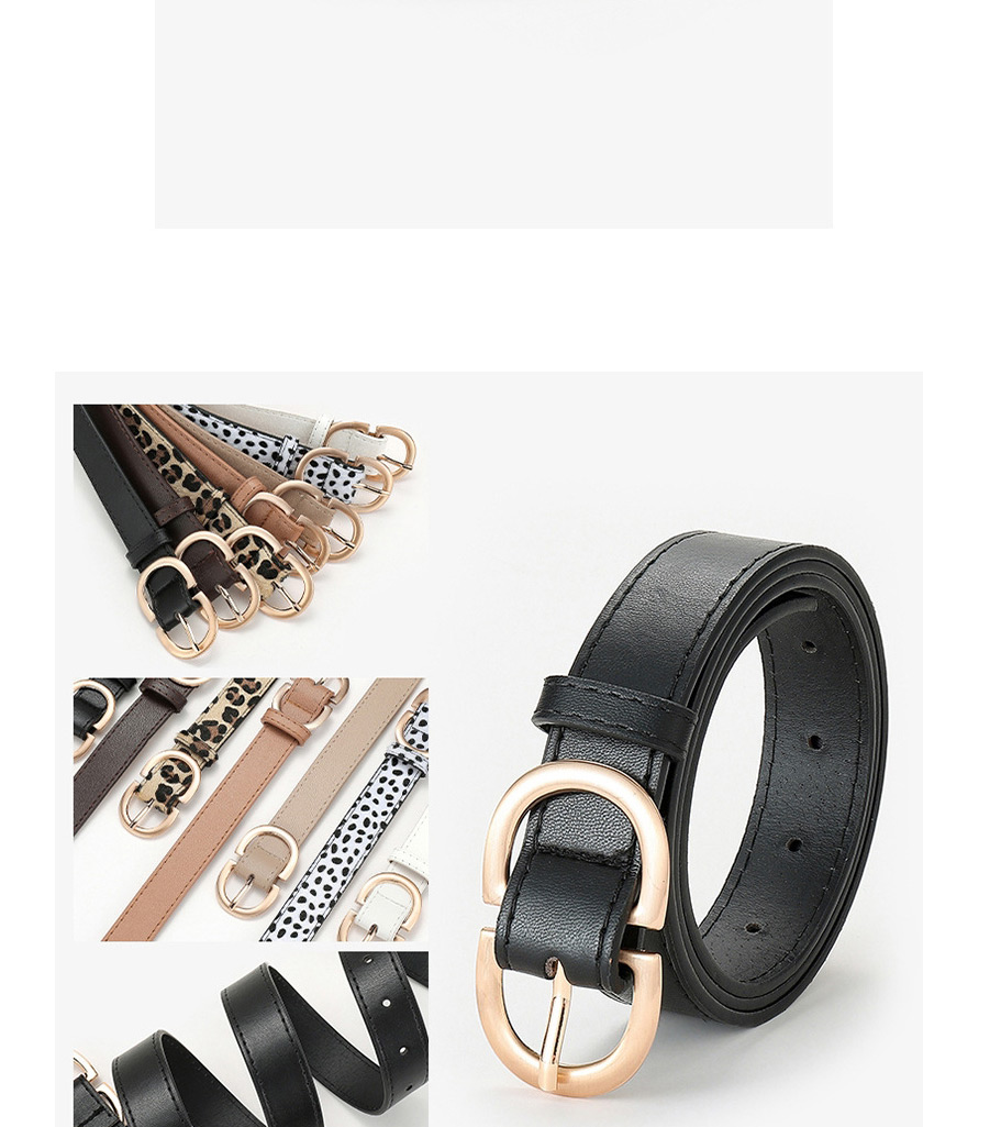 Fashion Black Metal Geometric Buckle Belt,Wide belts