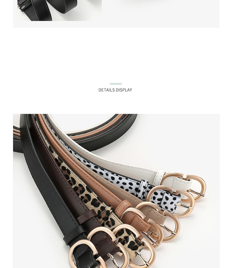 Fashion Brown Metal Geometric Buckle Belt,Wide belts