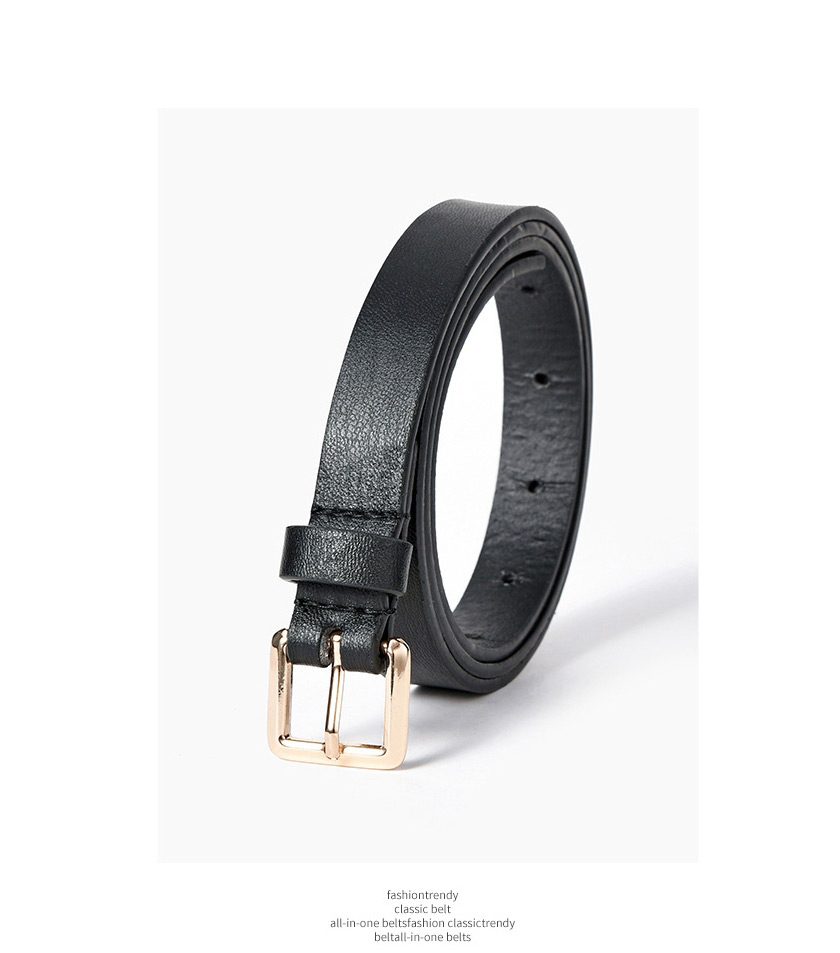 Fashion Serpentine Snake Belt With Square Buckle,Thin belts